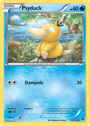Psyduck 016/122 - Reverse Holofoil XY BREAKpoint - Common
