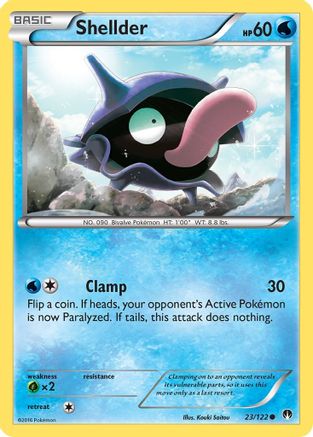 Shellder (23) 023/122 - Reverse Holofoil XY BREAKpoint - Common
