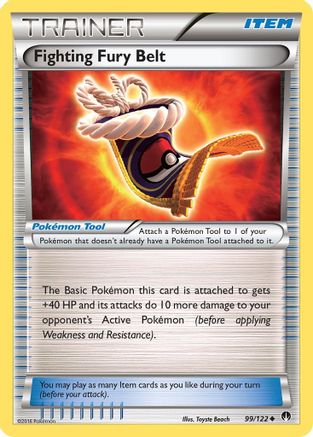 Fighting Fury Belt 099/122 XY BREAKpoint - Uncommon
