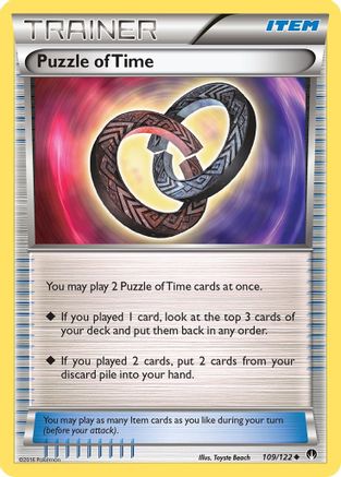 Puzzle of Time 109/122 - Reverse Holofoil XY BREAKpoint - Uncommon