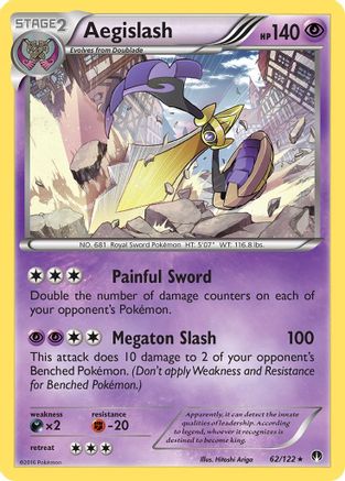 Aegislash 062/122 - Reverse Holofoil XY BREAKpoint - Holo Rare