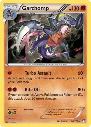Garchomp 070/122 - Holofoil XY BREAKpoint - Holo Rare