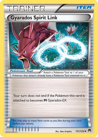 Gyarados Spirit Link 101/122 - Reverse Holofoil XY BREAKpoint - Uncommon