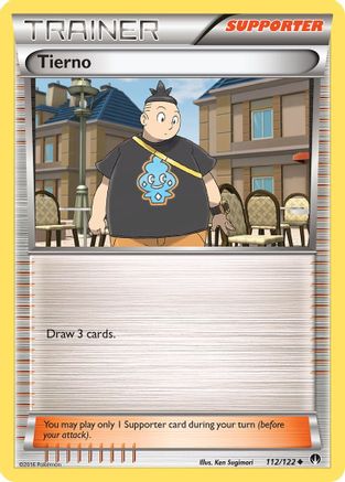 Tierno 112/122 - Reverse Holofoil XY BREAKpoint - Uncommon