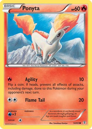 Ponyta 014/83 - Reverse Holofoil Generations - Common
