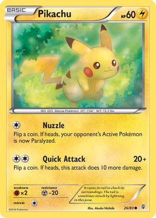 Pikachu 026/83 - Reverse Holofoil Generations - Common