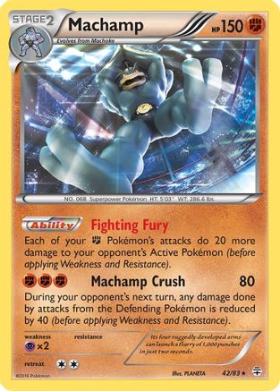 Machamp 042/83 - Reverse Holofoil Generations - Holo Rare