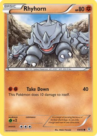 Rhyhorn 049 Generations - Common