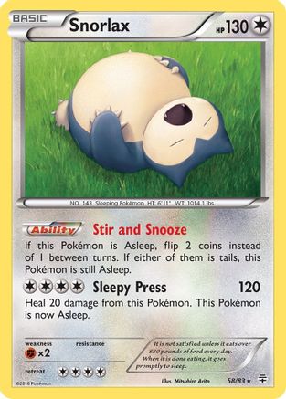 Snorlax 058/83 Generations - Rare