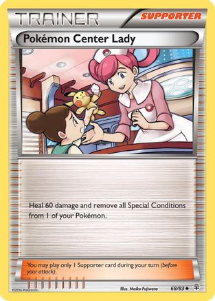 Pokemon Center Lady 068/83 - Reverse Holofoil Generations - Uncommon