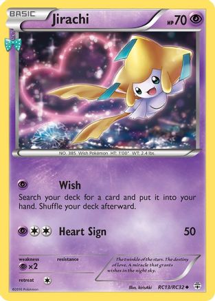Jirachi RC13/RC32 - Holofoil Generations Radiant Collection - Uncommon