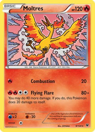 Moltres 009/124 XY Fates Collide - Rare
