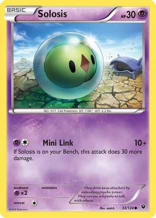Solosis 033/124 - Reverse Holofoil XY Fates Collide - Common