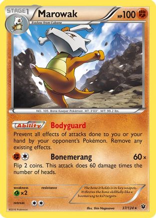 Marowak 037/124 XY Fates Collide - Rare