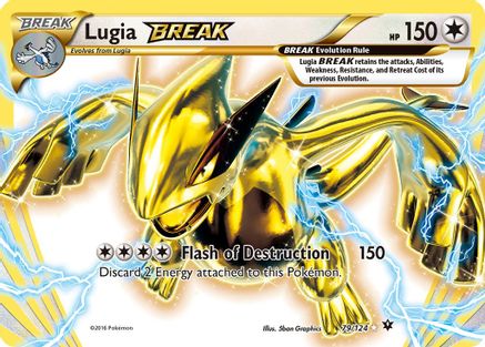 Lugia BREAK 079/124 - Holofoil XY Fates Collide - Rare BREAK