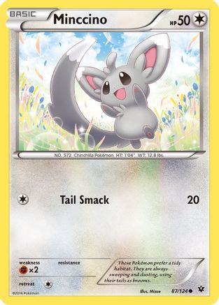 Minccino (87) 087/124 - Reverse Holofoil XY Fates Collide - Common