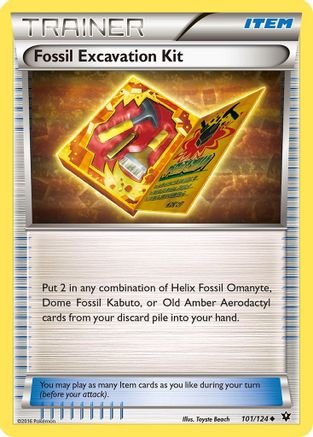 Fossil Excavation Kit 101/124 XY Fates Collide - Uncommon