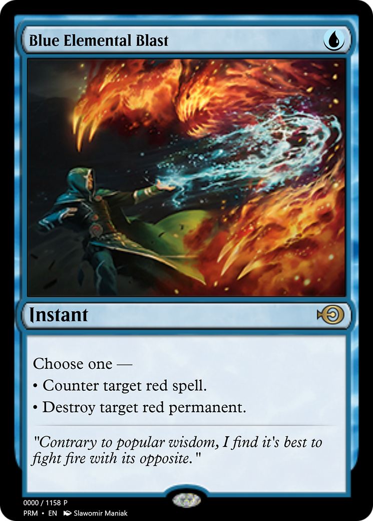 Blue Elemental Blast (PRM-70922) - Magic Online Promos Foil