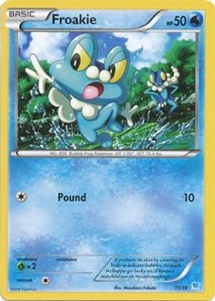 Froakie (11) 011 XY Trainer Kit Pikachu Libre & Suicune - Common