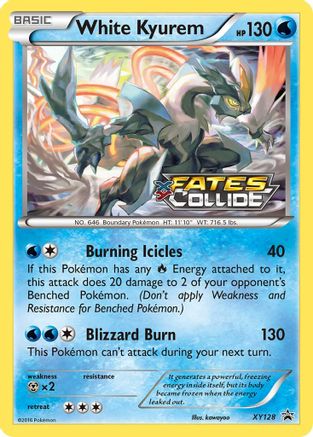 White Kyurem (Prerelease) XY128 - Holofoil XY Promos - Promo