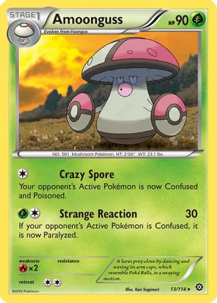 Amoonguss 013/114 - Reverse Holofoil XY Steam Siege - Rare