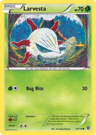 Larvesta 014/114 XY Steam Siege - Common