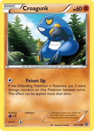 Croagunk 058/114 XY Steam Siege - Common