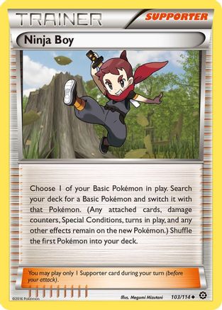 Ninja Boy 103/114 - Reverse Holofoil XY Steam Siege - Uncommon
