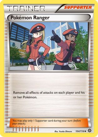 Pokemon Ranger 104/114 - Reverse Holofoil XY Steam Siege - Uncommon
