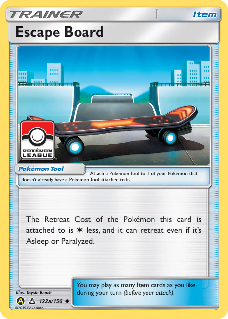 Escape Board 122a/156 - Reverse Holofoil League & Championship Cards - Promo
