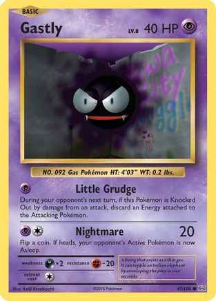 Gastly 047/108 XY Evolutions - Common