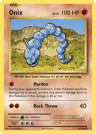 Onix 061/108 - Reverse Holofoil XY Evolutions - Common