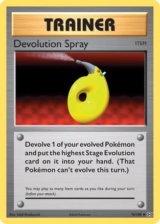Devolution Spray 076/108 XY Evolutions - Uncommon