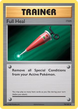 Full Heal 078/108 - Reverse Holofoil XY Evolutions - Uncommon
