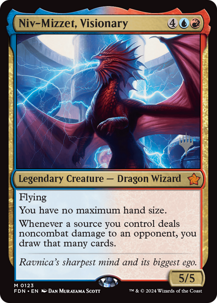 Niv-Mizzet, Visionary (PPDSK-123P) - Foundations Promos
