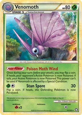 Venomoth 011/102 Deck Exclusives - Rare