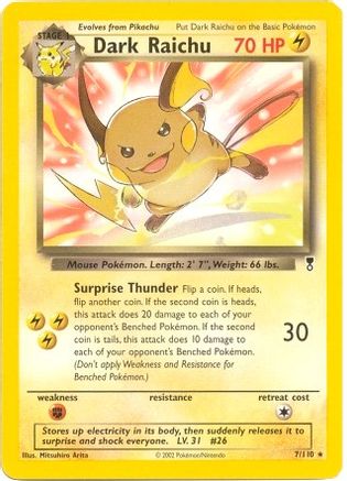 Dark Raichu 007/110 Deck Exclusives - Rare