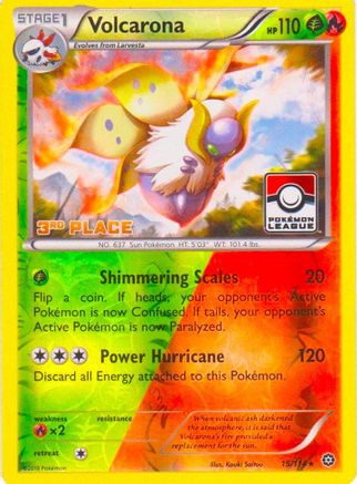Volcarona 015/114 - Reverse Holofoil League & Championship Cards - Promo