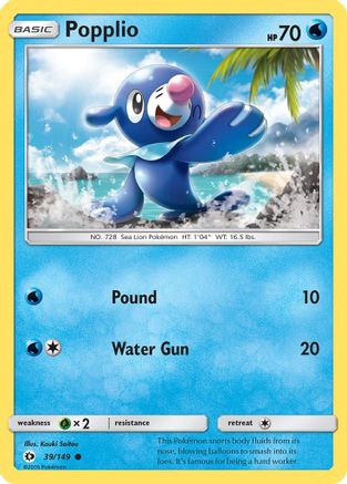 Popplio 039/149 SM Base Set - Common