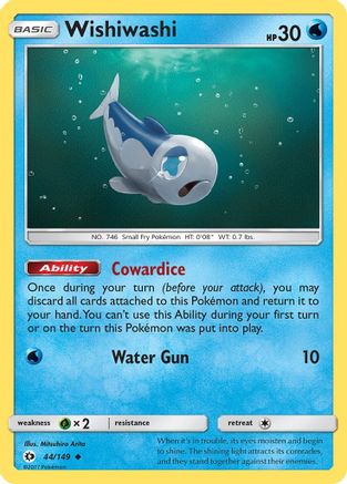 Wishiwashi 044/149 SM Base Set - Uncommon