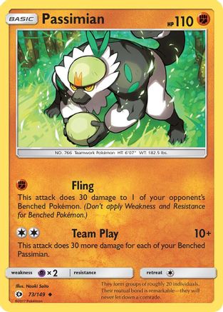 Passimian 073/149 - Reverse Holofoil SM Base Set - Uncommon
