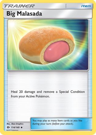 Big Malasada 114/149 - Reverse Holofoil SM Base Set - Uncommon