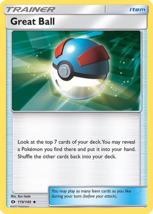 Great Ball 119/149 - Reverse Holofoil SM Base Set - Uncommon