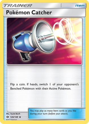 Pokemon Catcher 126/149 - Reverse Holofoil SM Base Set - Uncommon