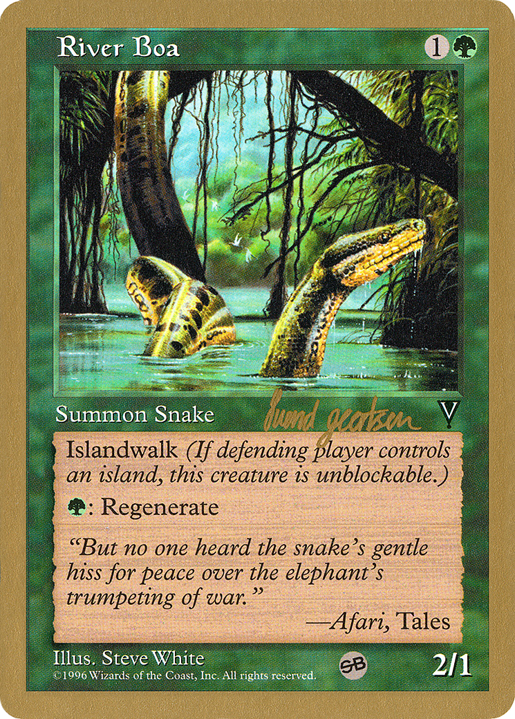 River Boa - 1997 Svend Geertsen (VIS) (SB) (WCD-SG118SB) - World Championship Decks 1997