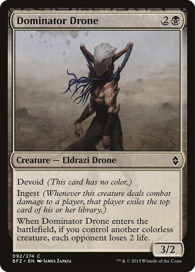 Dominator Drone (BFZ-092) - Battle for Zendikar: (devoid) Foil