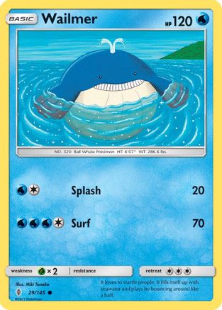 Wailmer 029/145 SM Guardians Rising - Common