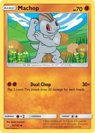 Machop (62) 062/145 SM Guardians Rising - Common