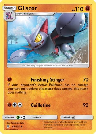 Gliscor 068 SM Guardians Rising - Uncommon
