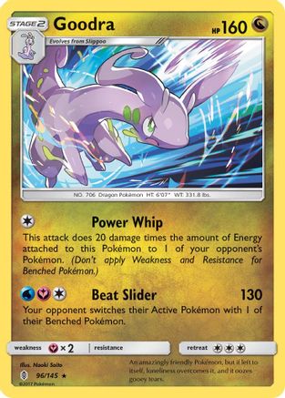 Goodra 096/145 - Reverse Holofoil SM Guardians Rising - Holo Rare